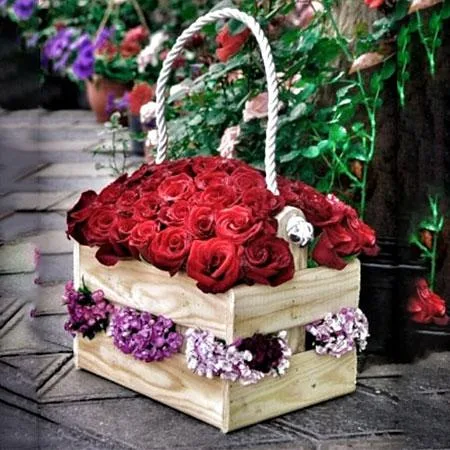 Ağ qızılgül buketi «3754»