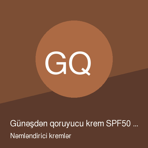 Günəşdən qoruyucu krem SPF50 50 ml