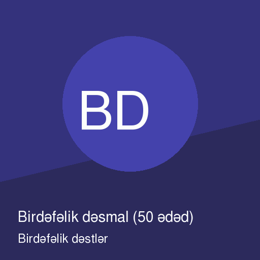 Birdəfəlik dəsmal (50 ədəd)