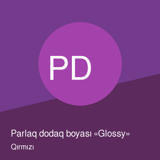 Parlaq dodaq boyası «Glossy» — şəkil 2