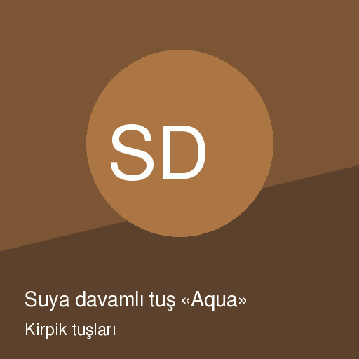 Suya davamlı tuş «Aqua»