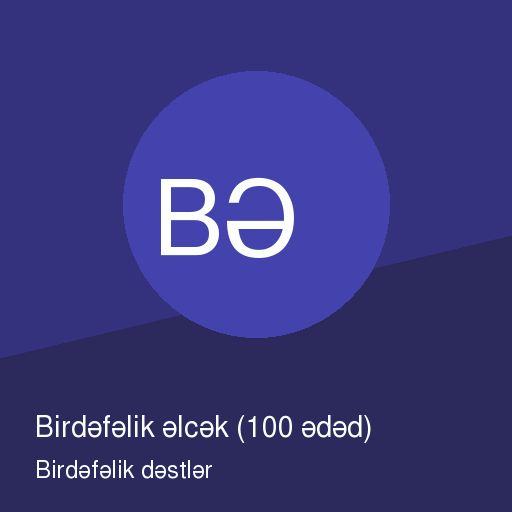 Birdəfəlik əlcək (100 ədəd)
