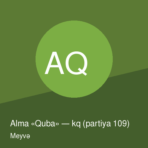 Alma «Quba» — kq (partiya 109)