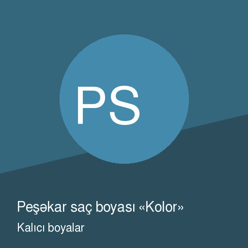 Peşəkar saç boyası «Kolor»