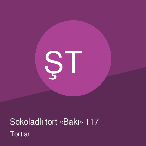Şokoladlı tort «Bakı» 117