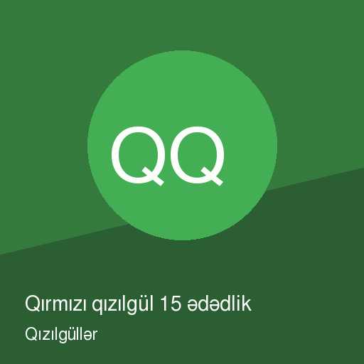 Qırmızı qızılgül 15 ədədlik