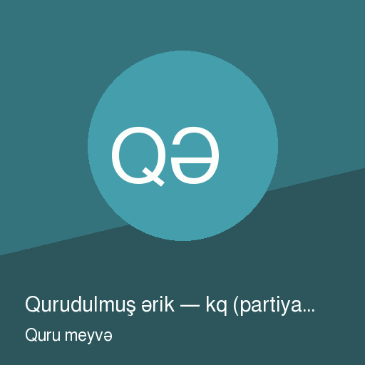 Qurudulmuş ərik — kq (partiya 96)