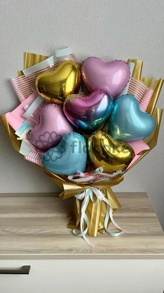 Xoşbəxtlik Balonları – Helium Şar Buketi