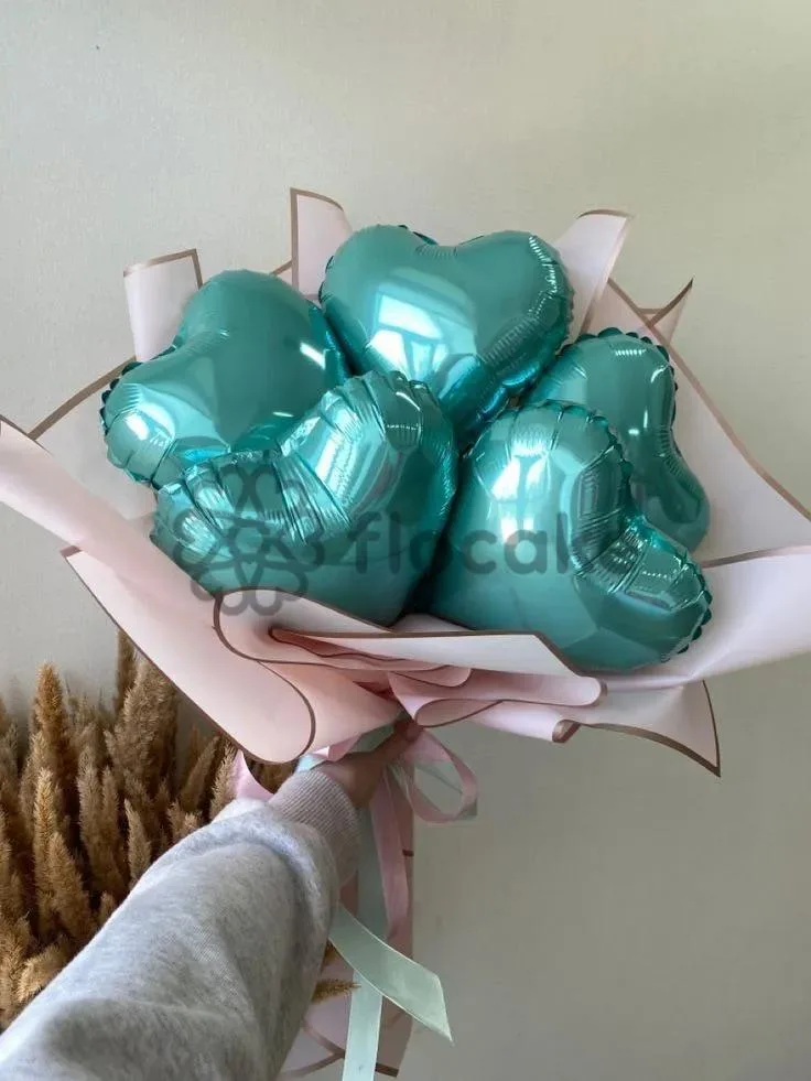 Şişirilmiş Gözəllik – Helium Şar Buketi