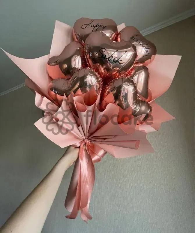 Əyləncəli Hava Gözəlliyi – Helium Şar Buketi