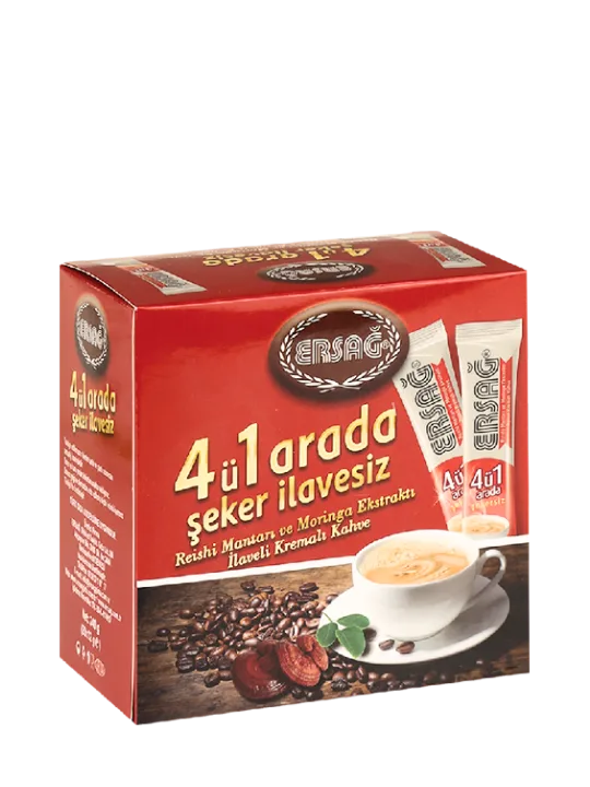 Ersağ 4-ü 1-də qəhvə, tək içimlik